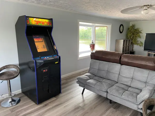 Arcade game and futon