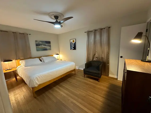 Master bedroom with king bed, 2nd floor