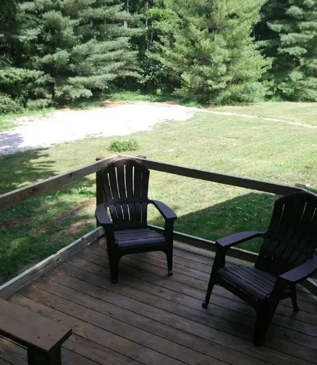 Upstairs patio off master bedroom