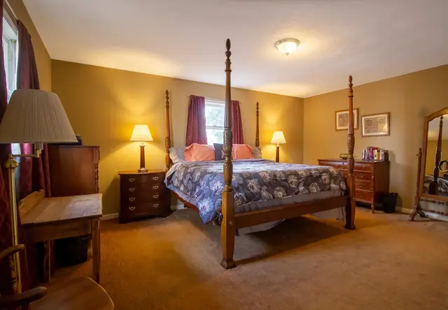 Master bedroom with king bed and XL twin