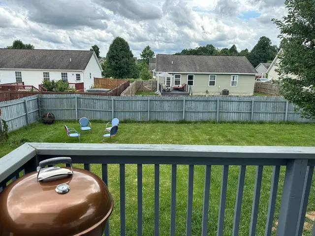 Fully fenced backyard